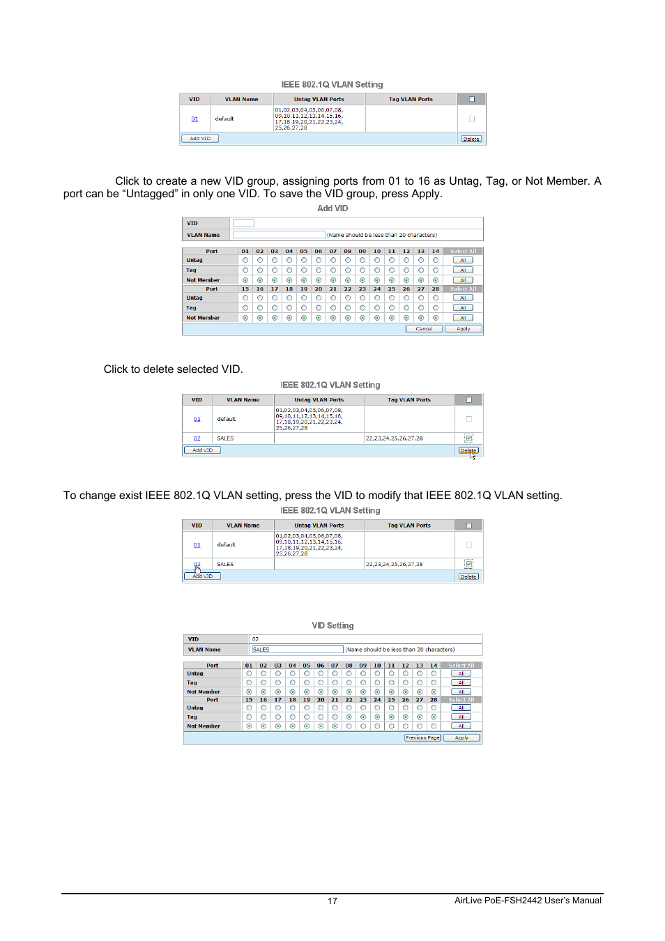 AirLive POE-FSH2442G User Manual | Page 24 / 33