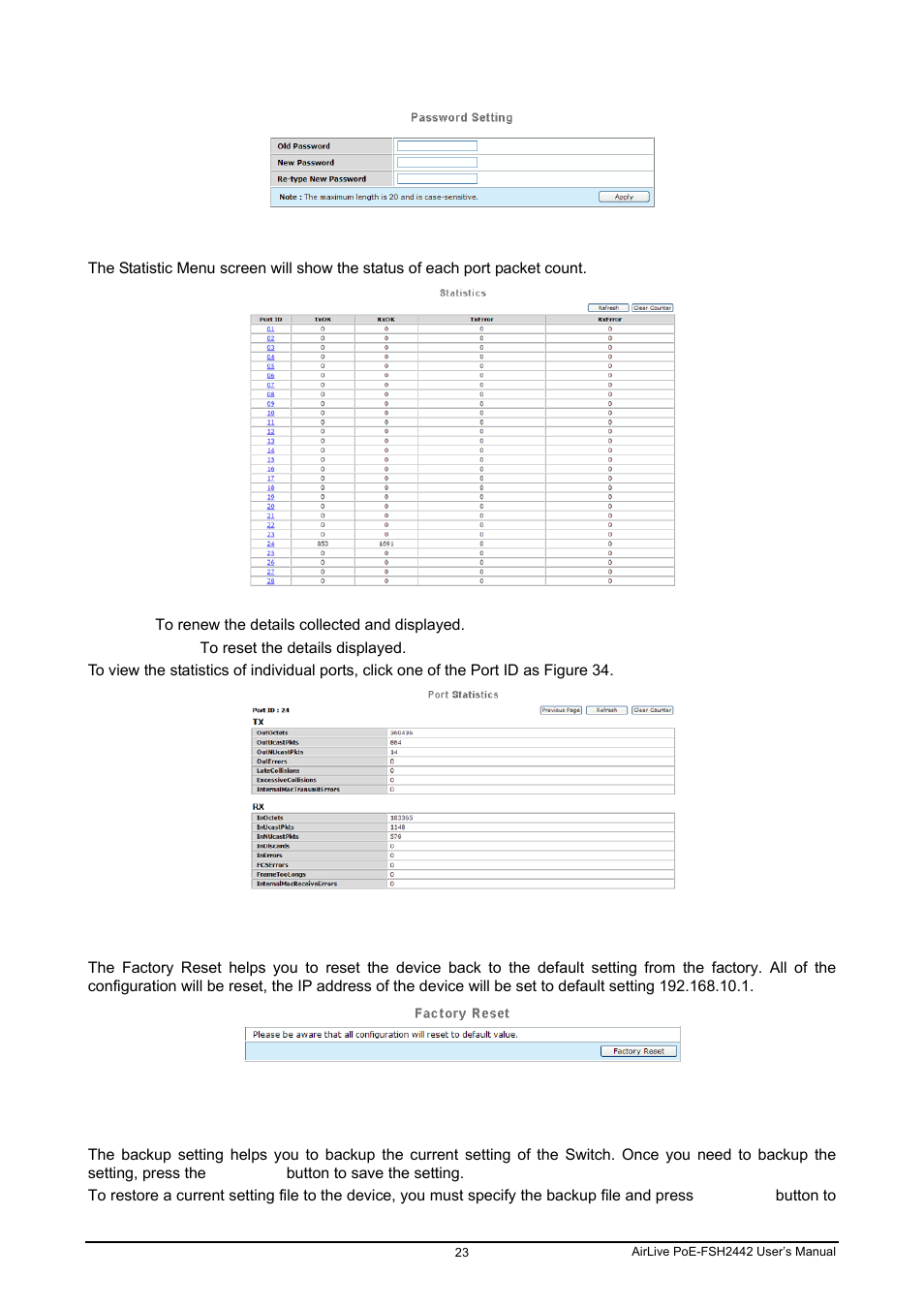 AirLive POE-FSH2442G User Manual | Page 30 / 33