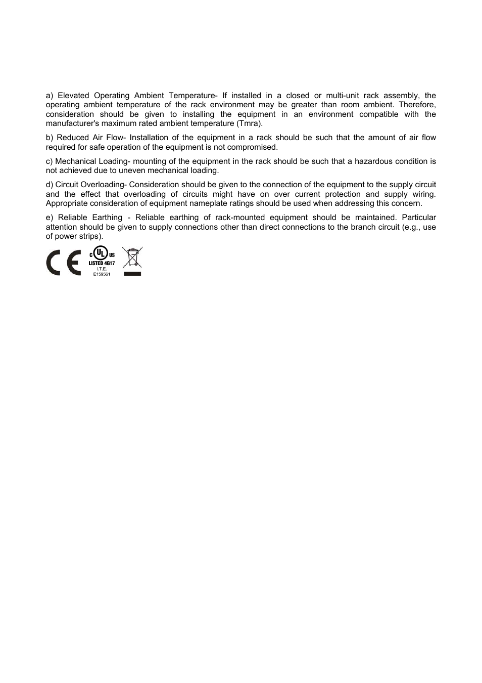 Ul warning | AirLive POE-FSH2442G User Manual | Page 5 / 33