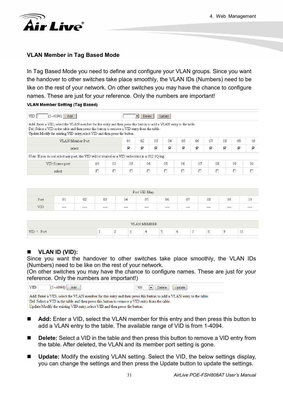 AirLive POE-FSH808AT User Manual | Page 36 / 59