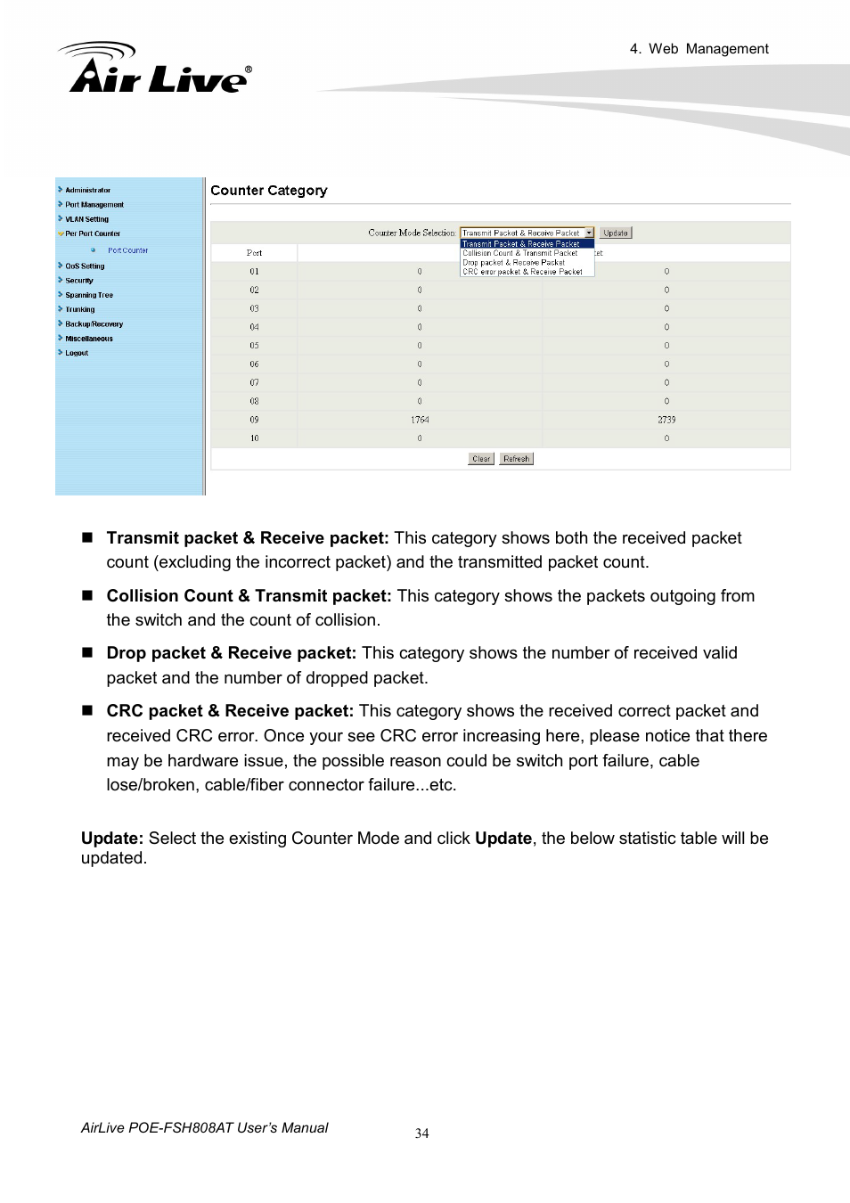 AirLive POE-FSH808AT User Manual | Page 39 / 59