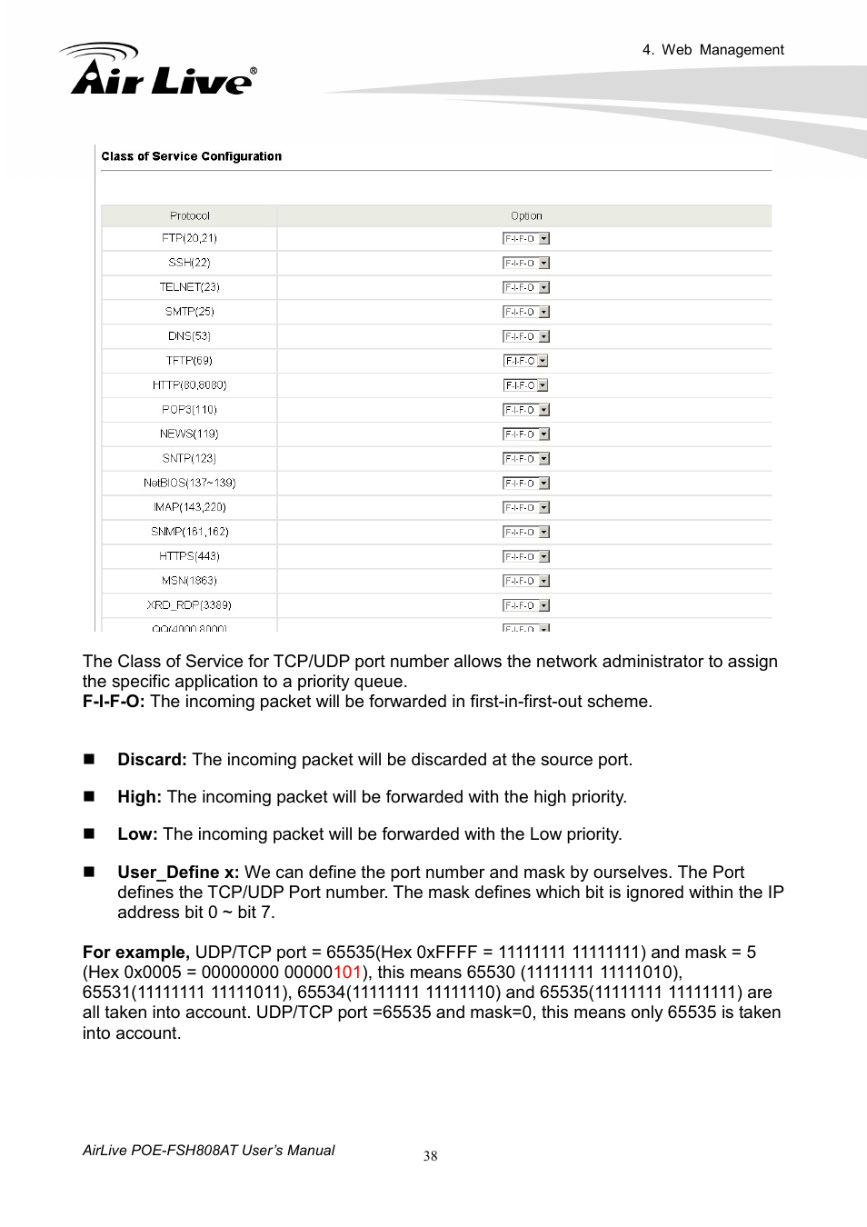 AirLive POE-FSH808AT User Manual | Page 43 / 59