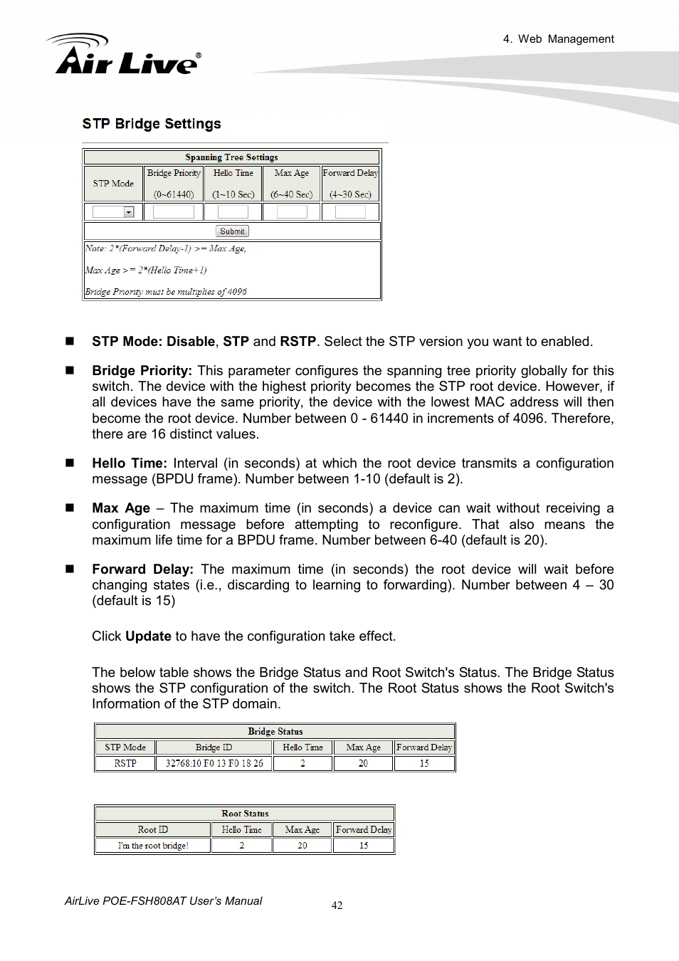 AirLive POE-FSH808AT User Manual | Page 47 / 59