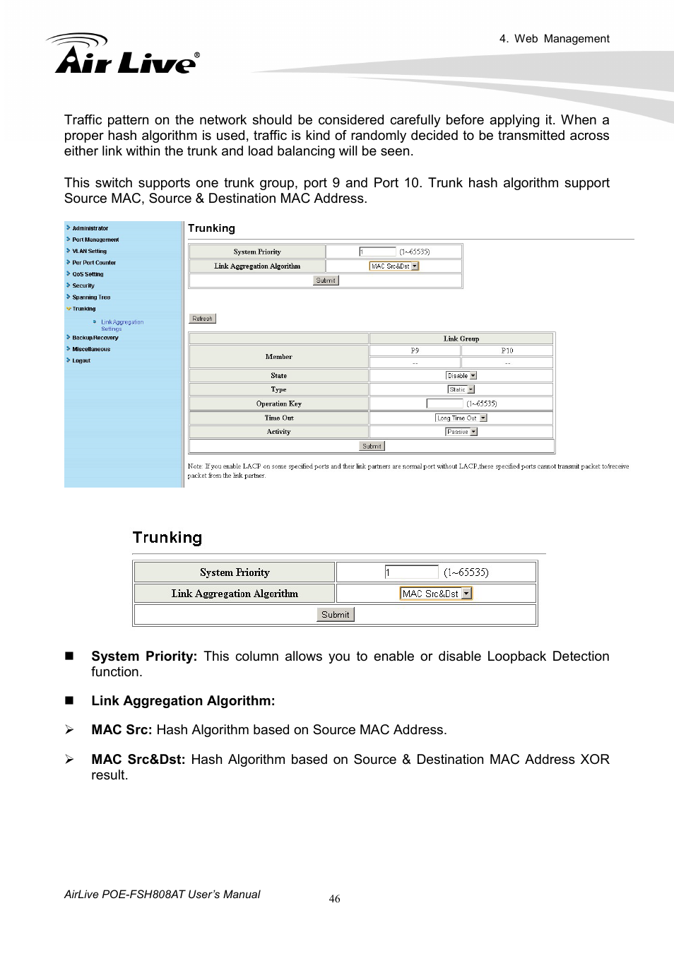 AirLive POE-FSH808AT User Manual | Page 51 / 59