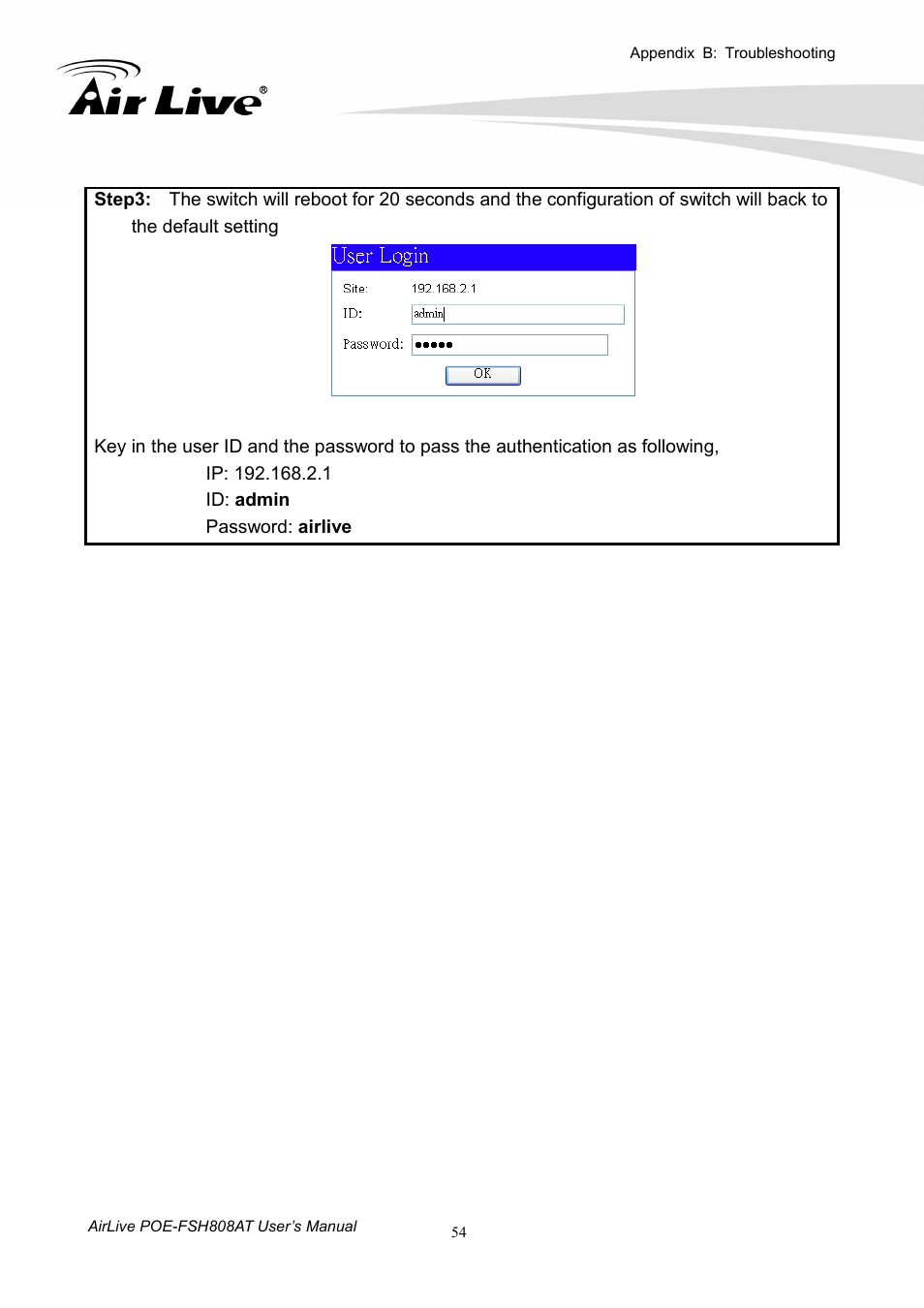 AirLive POE-FSH808AT User Manual | Page 59 / 59