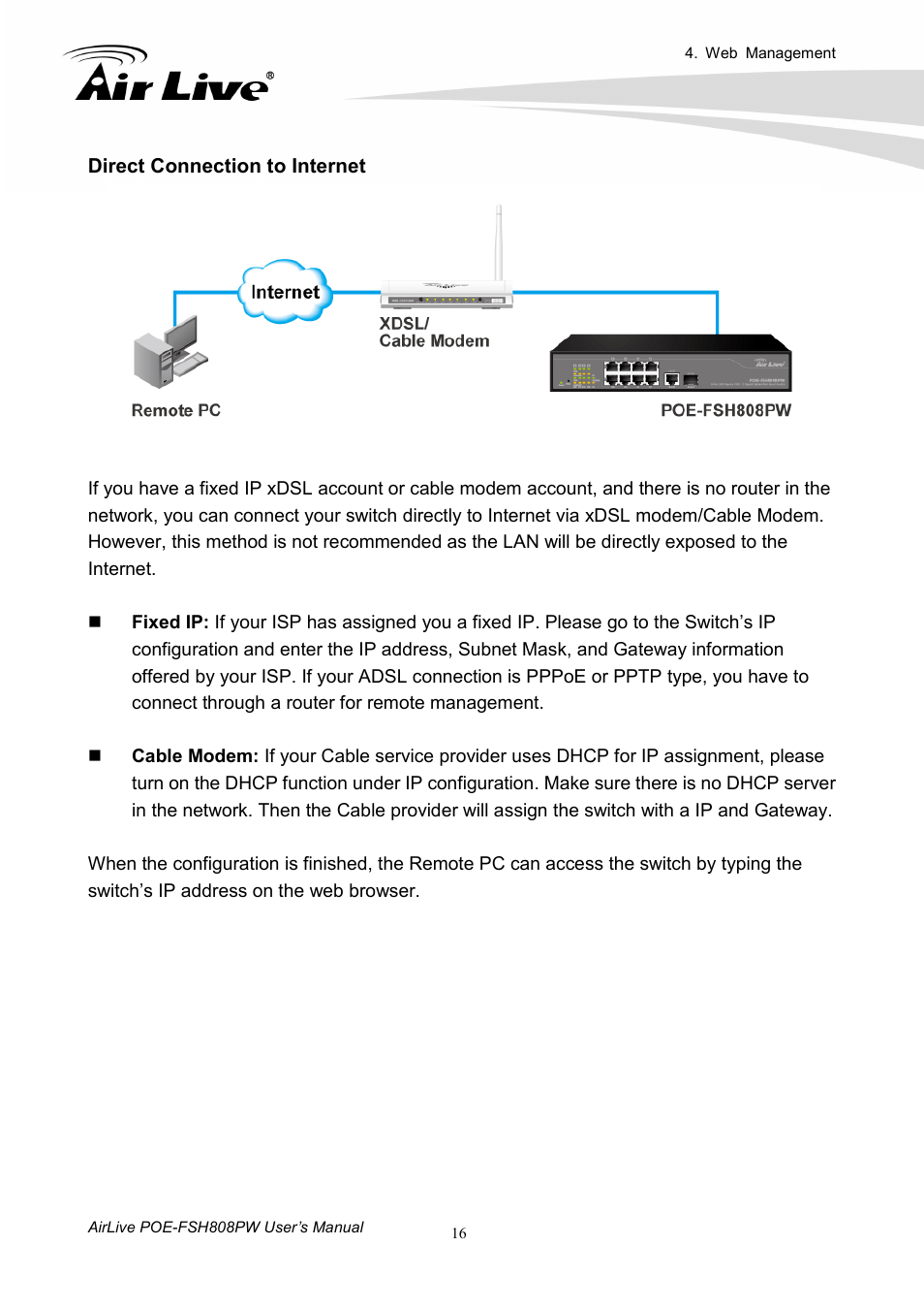 AirLive POE-FSH808PW User Manual | Page 21 / 58