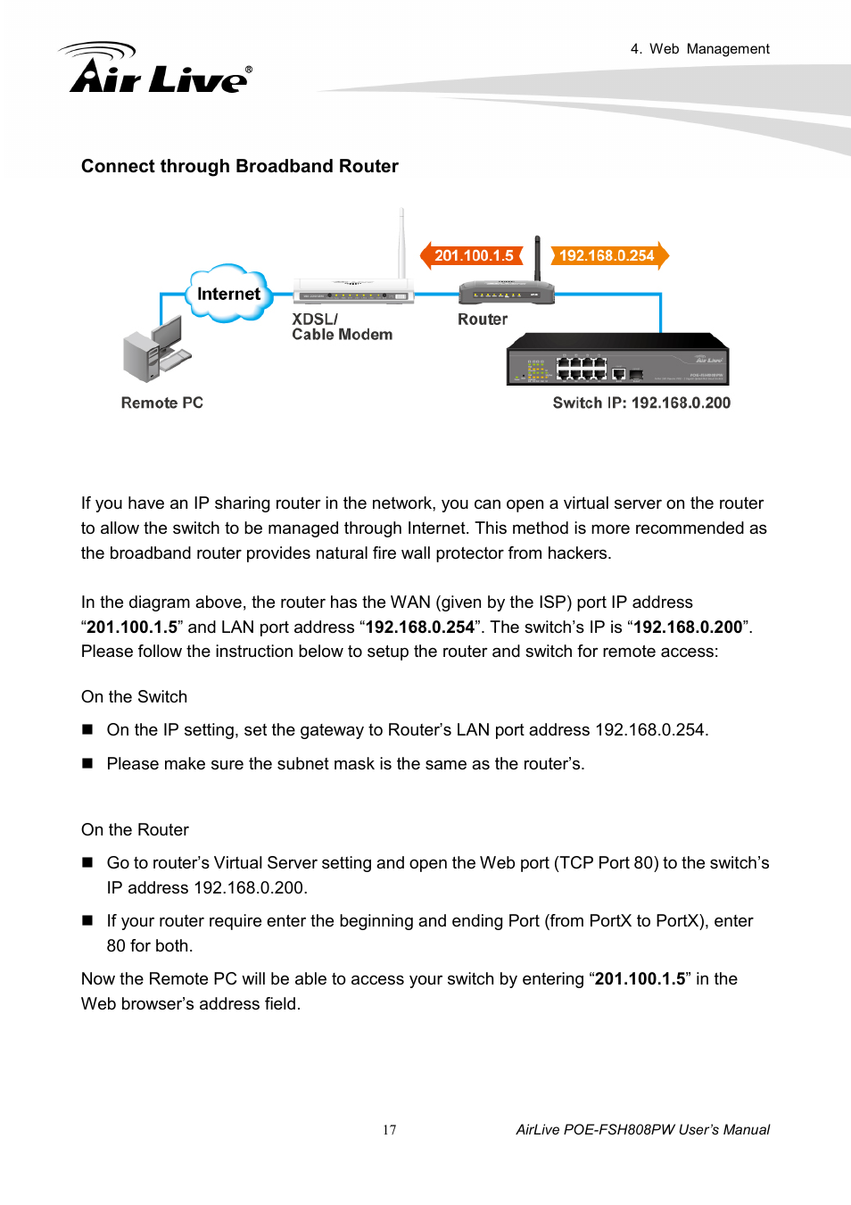 AirLive POE-FSH808PW User Manual | Page 22 / 58