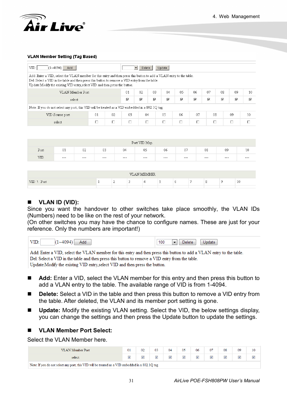 AirLive POE-FSH808PW User Manual | Page 36 / 58