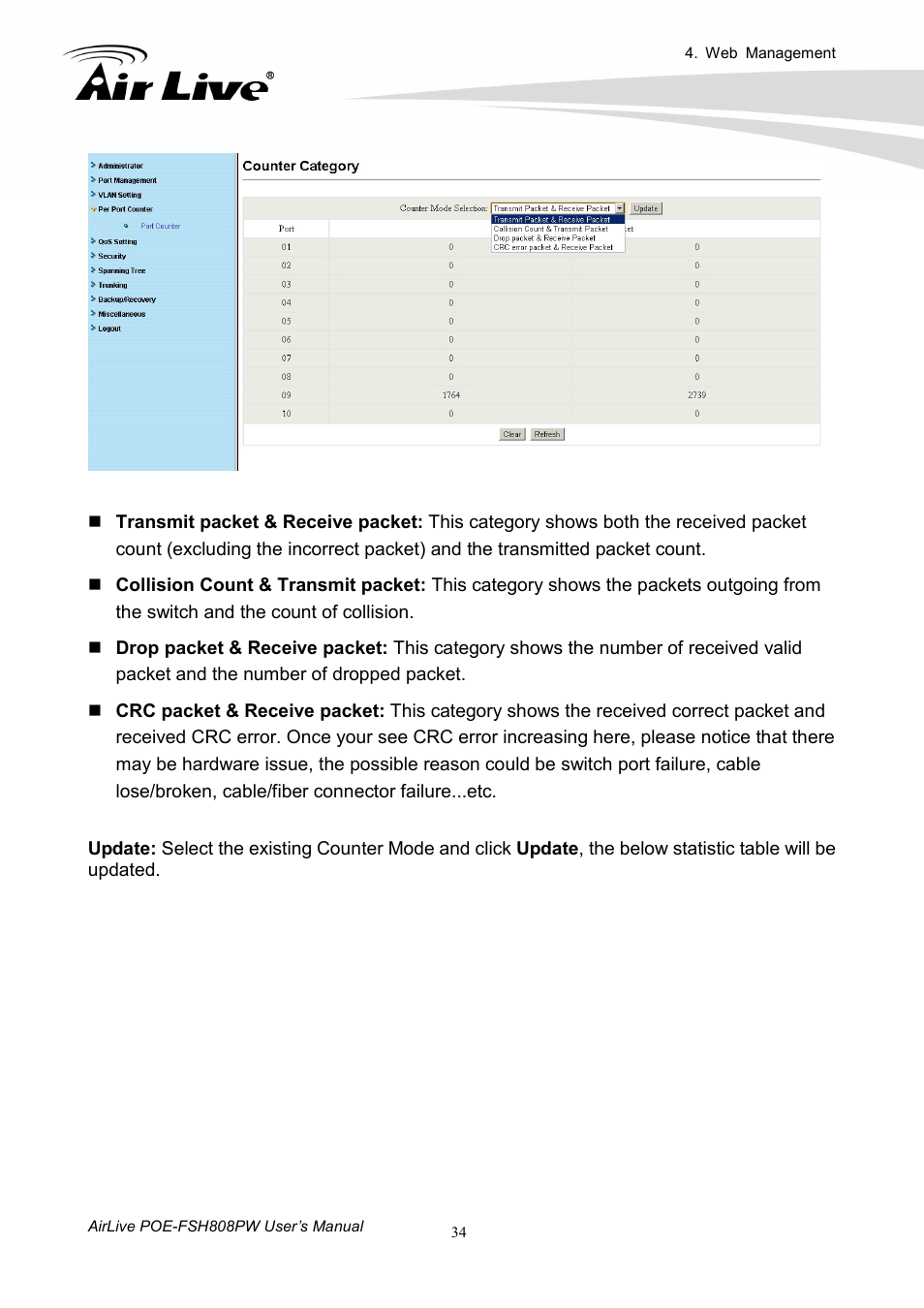 AirLive POE-FSH808PW User Manual | Page 39 / 58