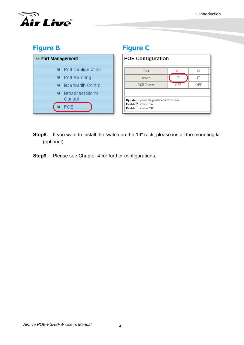 AirLive POE-FSH8PW User Manual | Page 9 / 51