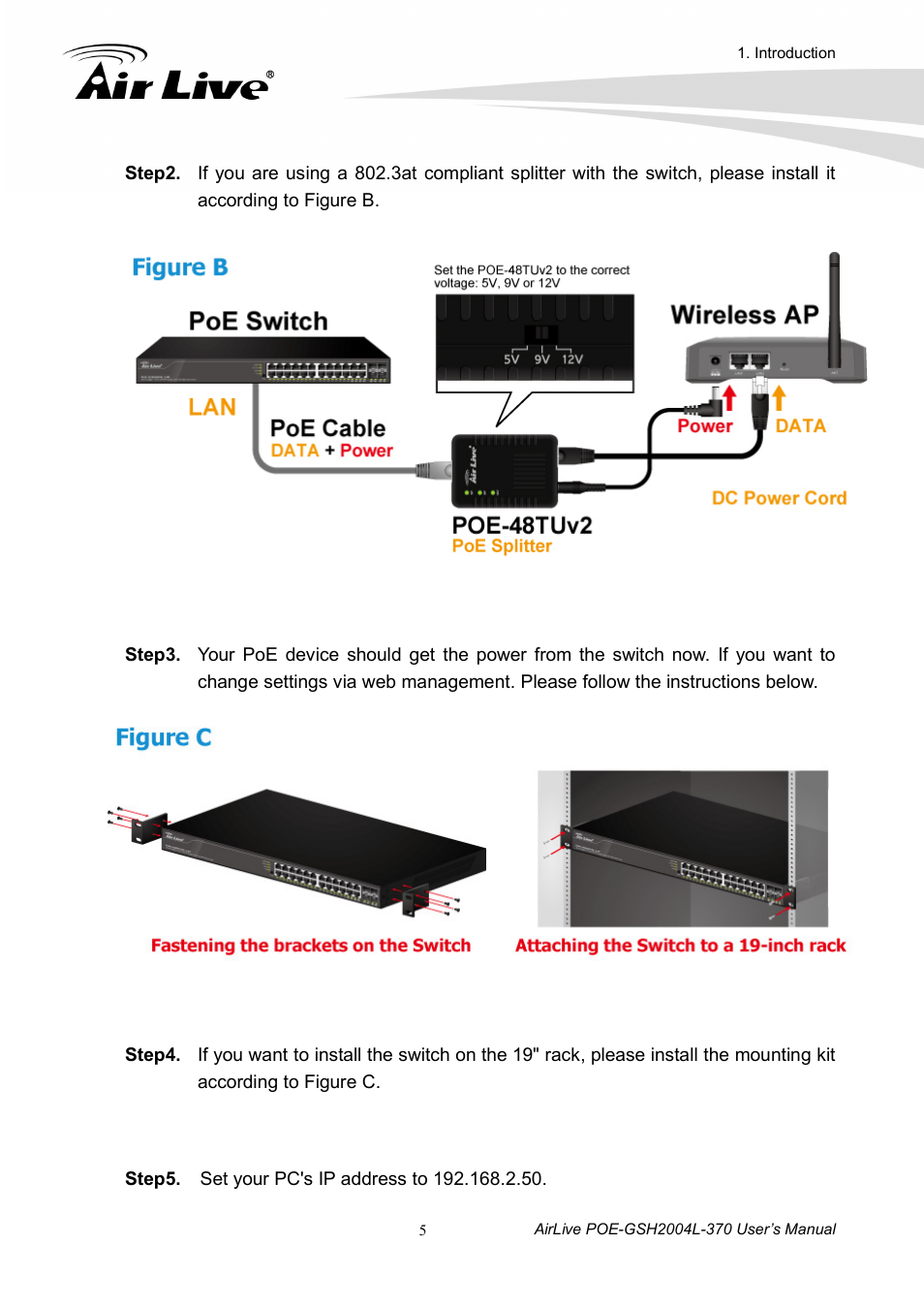 AirLive POE-GSH2004L-370 User Manual | Page 10 / 86