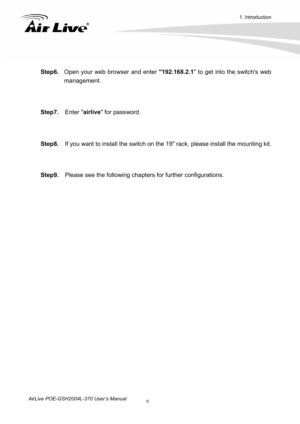 AirLive POE-GSH2004L-370 User Manual | Page 11 / 86