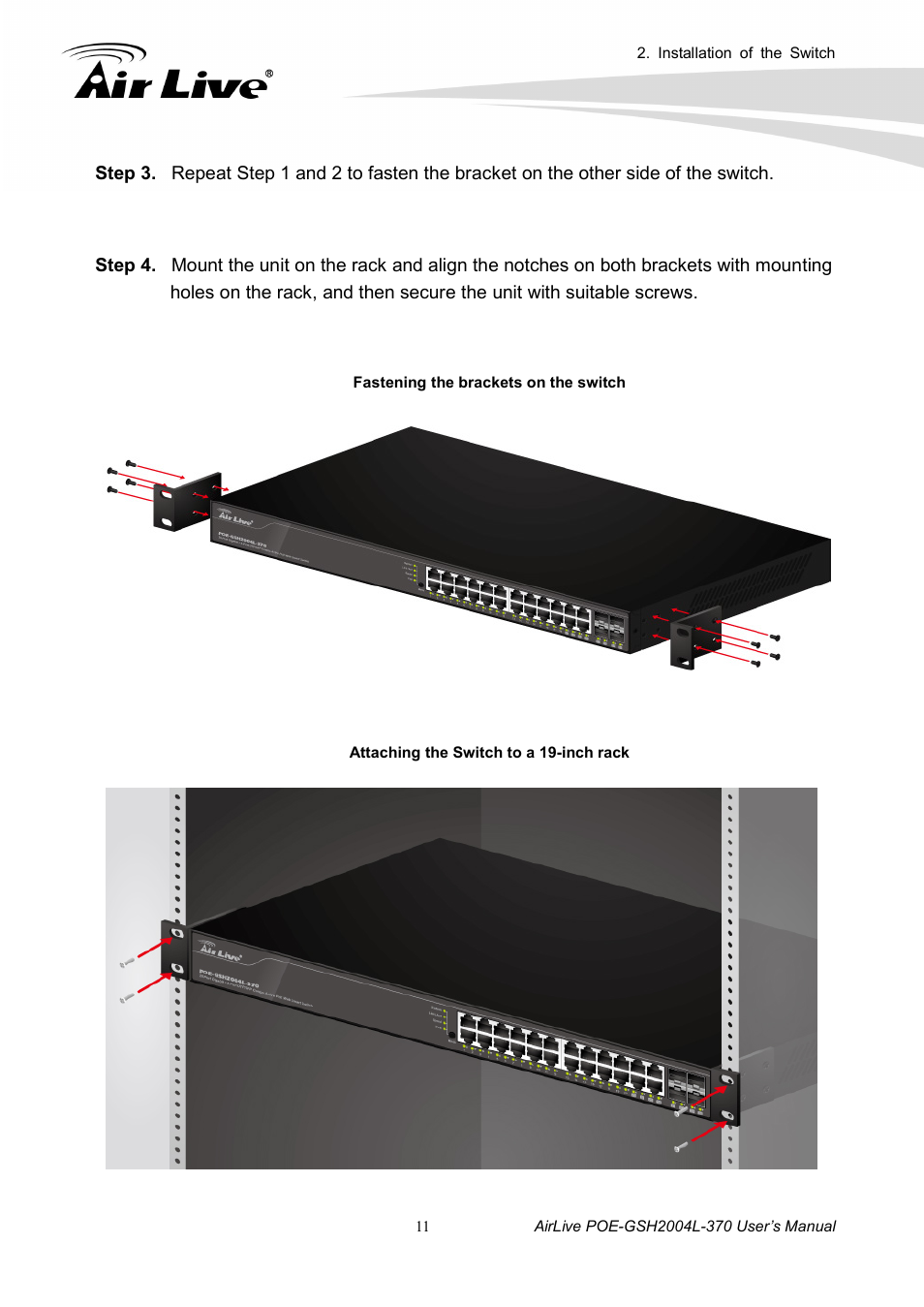 AirLive POE-GSH2004L-370 User Manual | Page 16 / 86