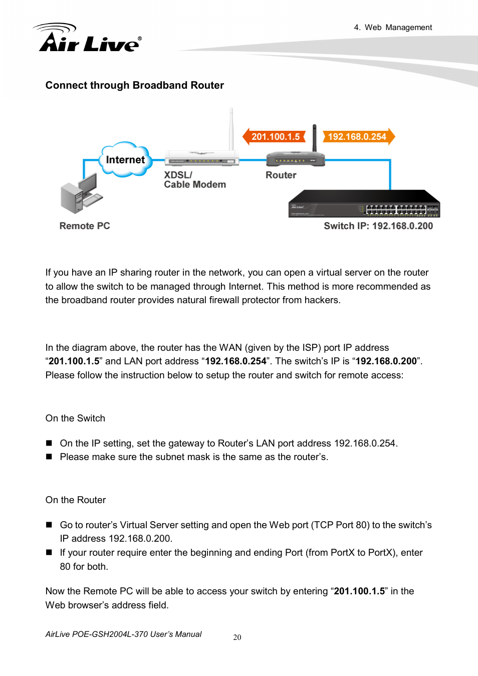 AirLive POE-GSH2004L-370 User Manual | Page 25 / 86