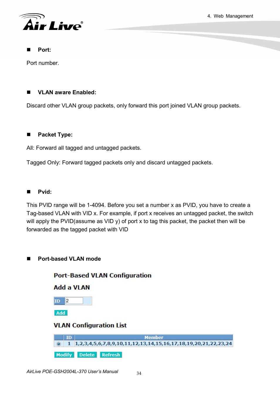 AirLive POE-GSH2004L-370 User Manual | Page 39 / 86