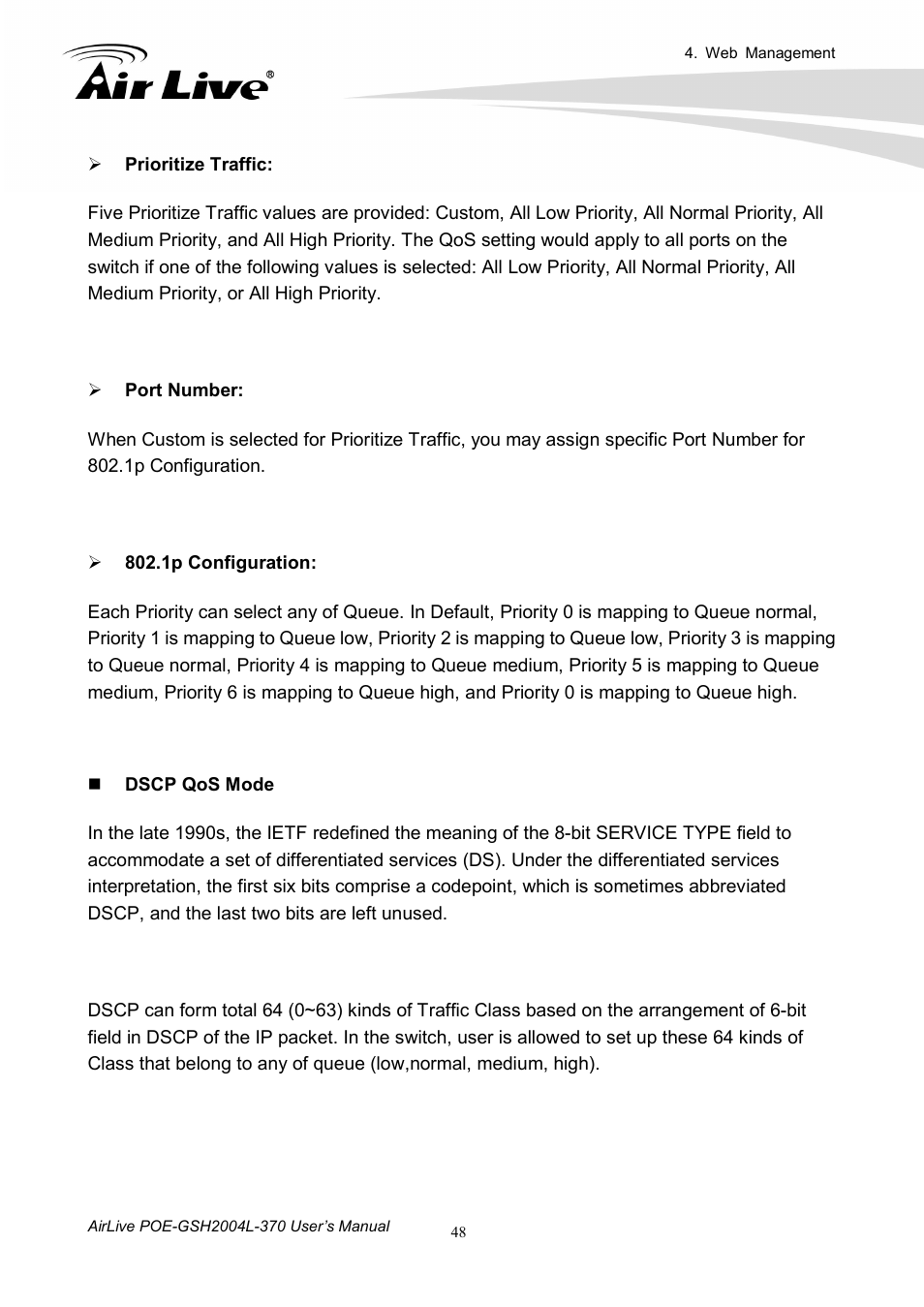 AirLive POE-GSH2004L-370 User Manual | Page 53 / 86