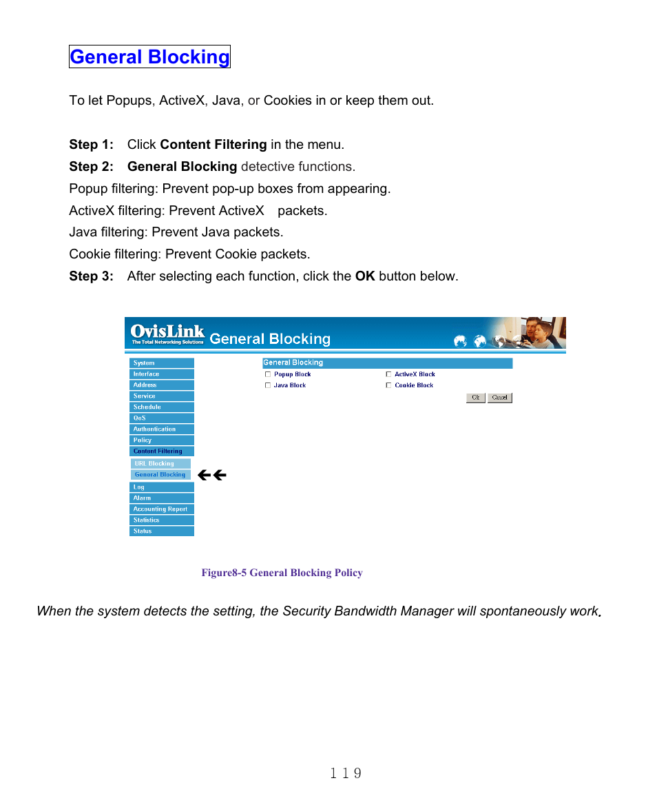 General blocking | AirLive RS-1000 User Manual | Page 124 / 197