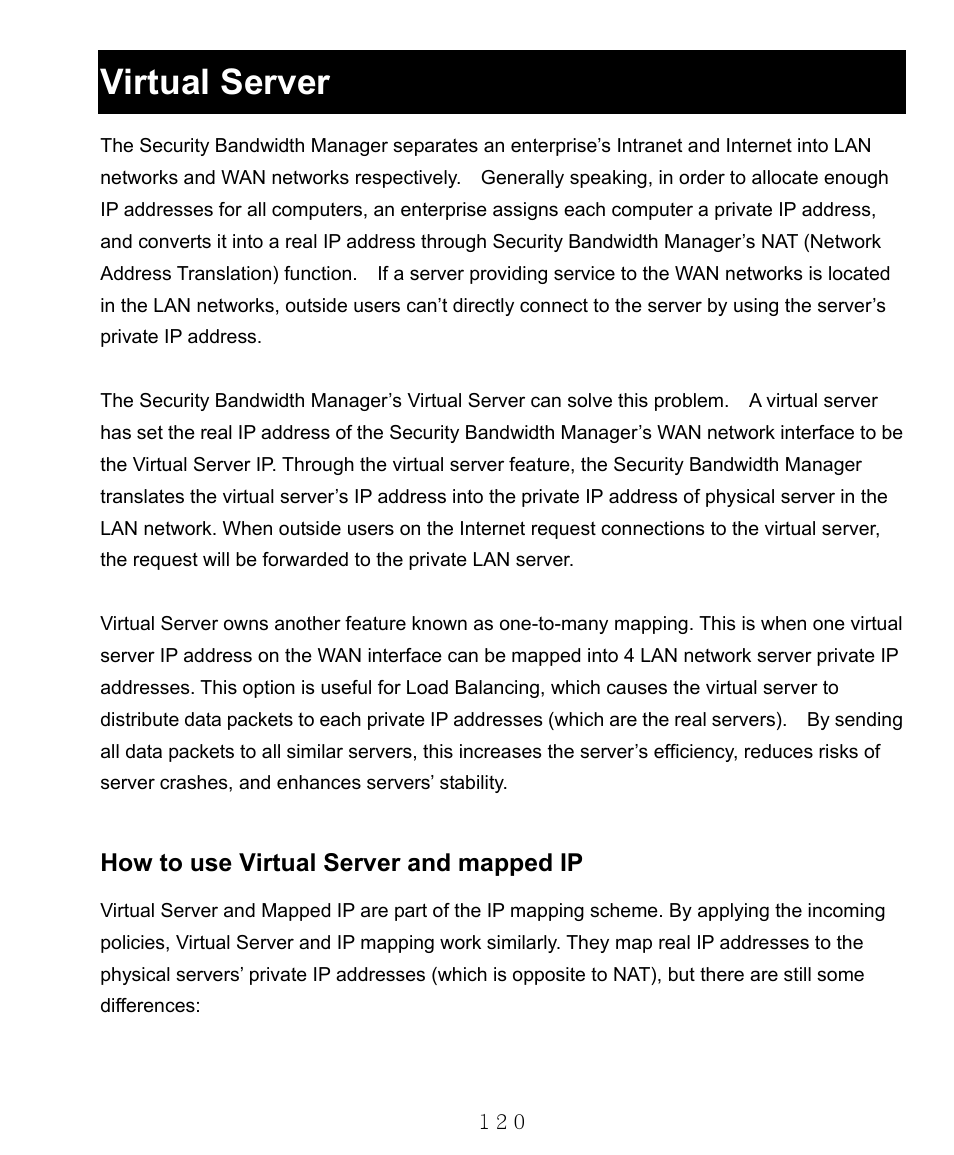 Virtual server, How to use virtual server and mapped ip | AirLive RS-1000 User Manual | Page 125 / 197