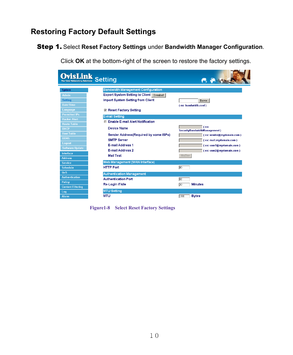 Restoring factory default settings | AirLive RS-1000 User Manual | Page 15 / 197