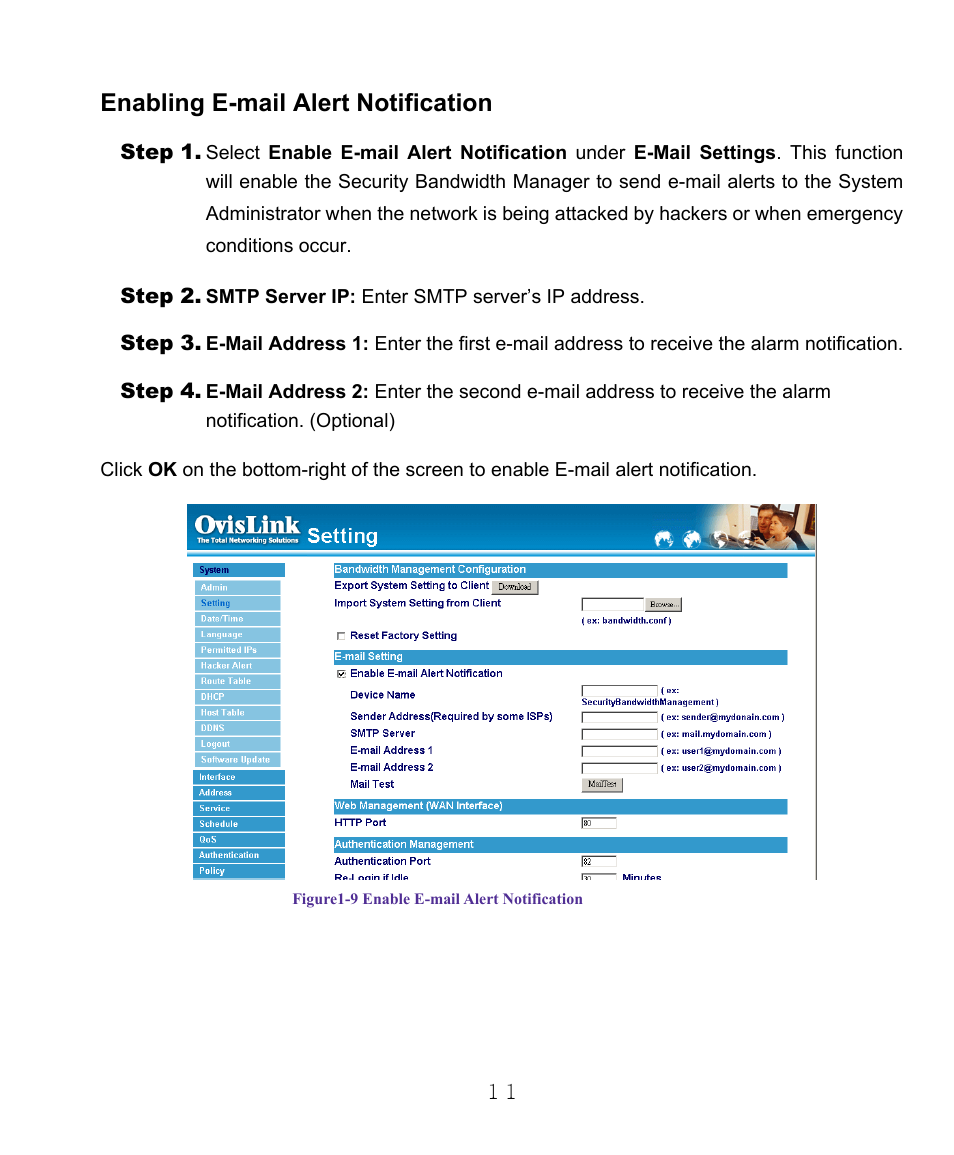 Enabling e-mail alert notification | AirLive RS-1000 User Manual | Page 16 / 197