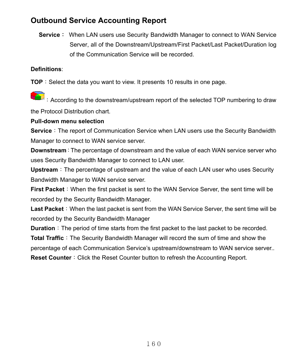 Outbound service accounting report | AirLive RS-1000 User Manual | Page 165 / 197