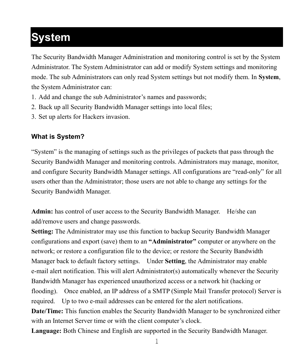 System | AirLive RS-1000 User Manual | Page 6 / 197