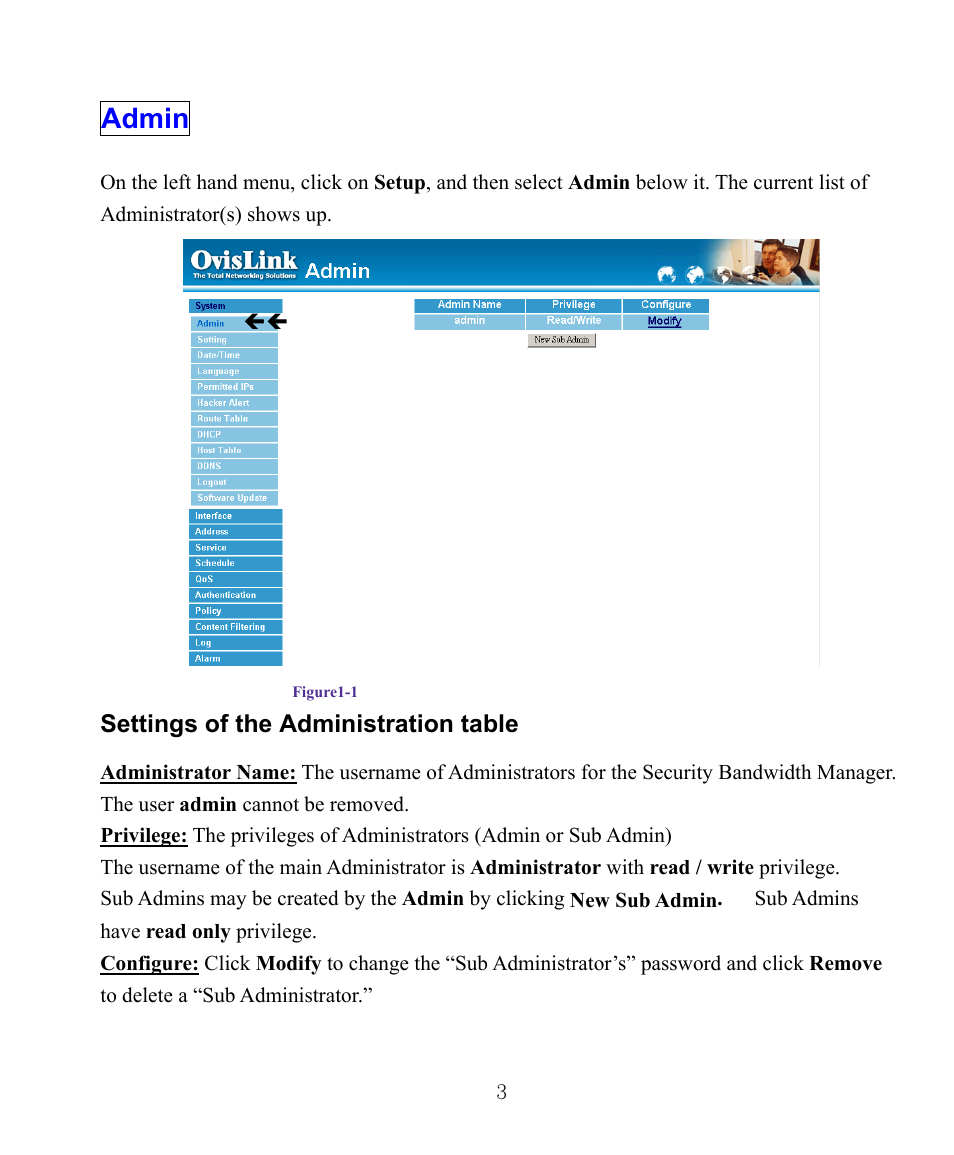 Admin | AirLive RS-1000 User Manual | Page 8 / 197