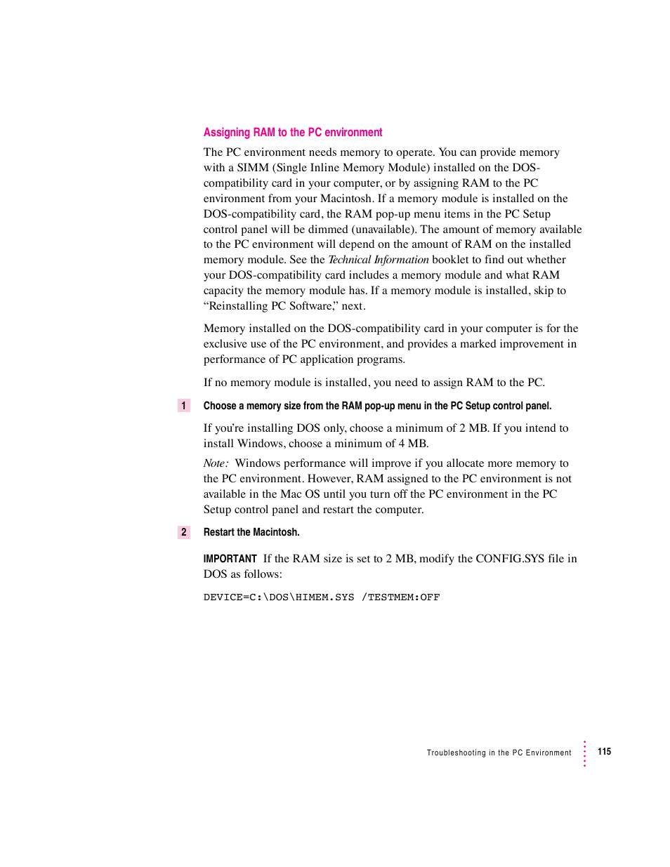 Apple Mac Performa 640 series User Manual | Page 123 / 196
