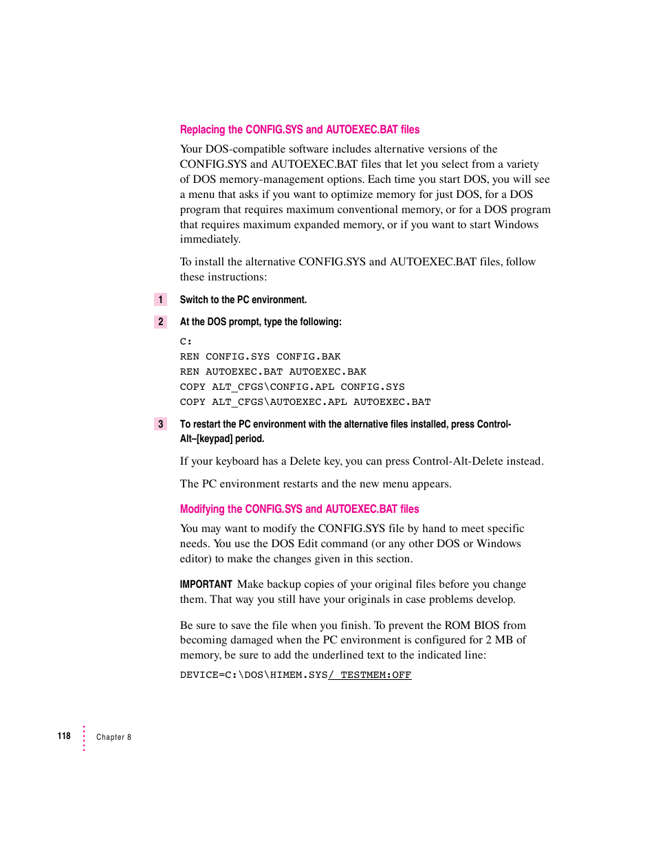 Apple Mac Performa 640 series User Manual | Page 126 / 196