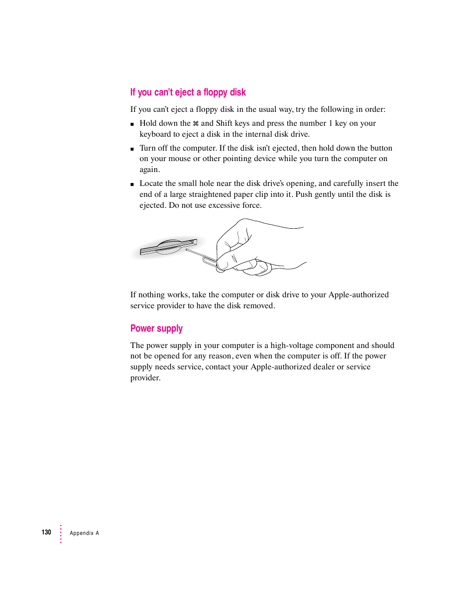 Apple Mac Performa 640 series User Manual | Page 138 / 196