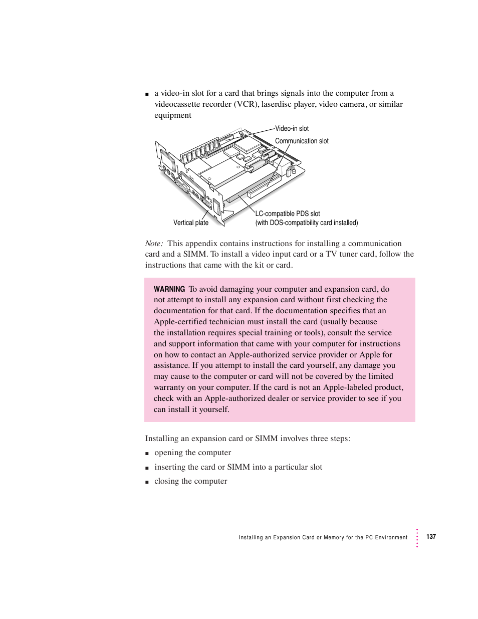 Apple Mac Performa 640 series User Manual | Page 145 / 196