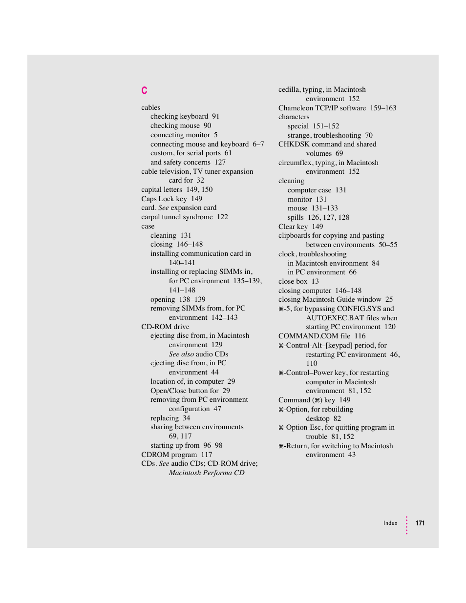Apple Mac Performa 640 series User Manual | Page 179 / 196