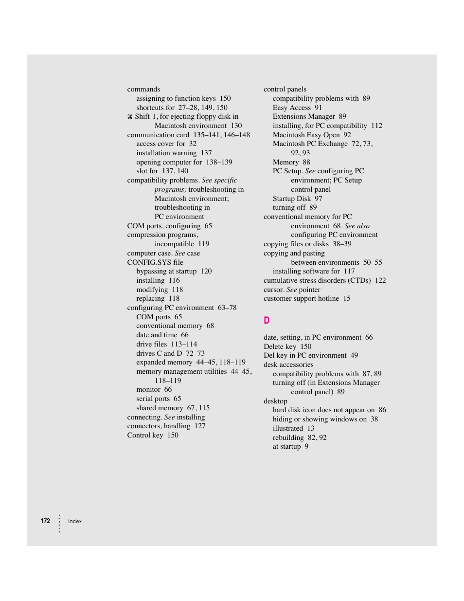 Apple Mac Performa 640 series User Manual | Page 180 / 196