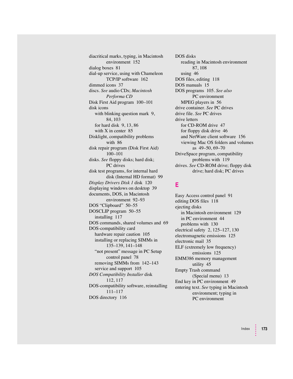 Apple Mac Performa 640 series User Manual | Page 181 / 196