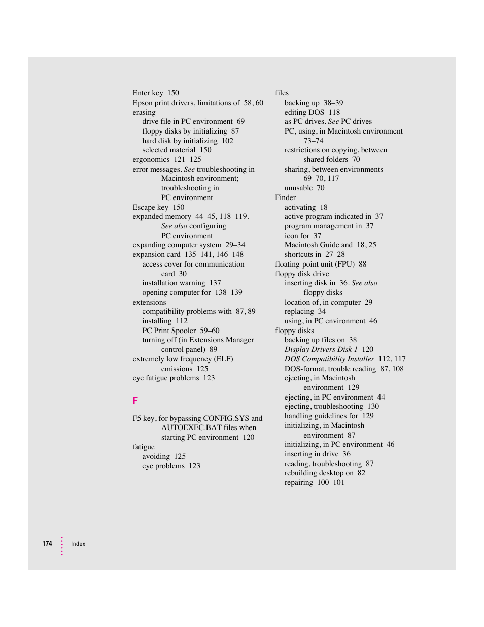 Apple Mac Performa 640 series User Manual | Page 182 / 196