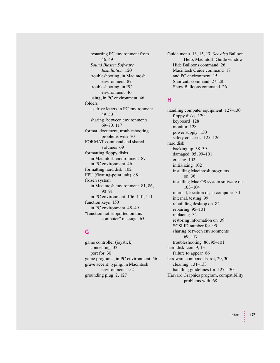 Apple Mac Performa 640 series User Manual | Page 183 / 196