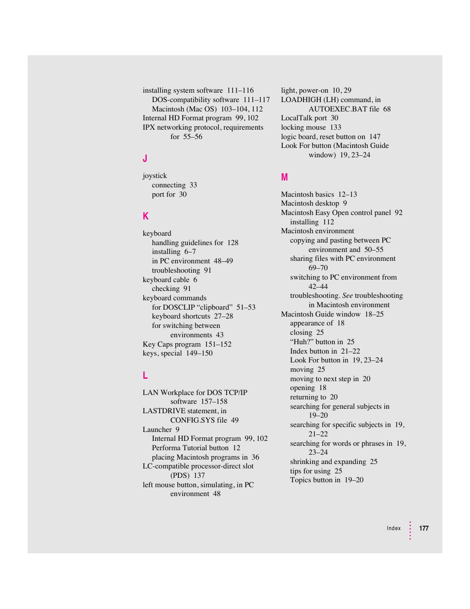 Apple Mac Performa 640 series User Manual | Page 185 / 196