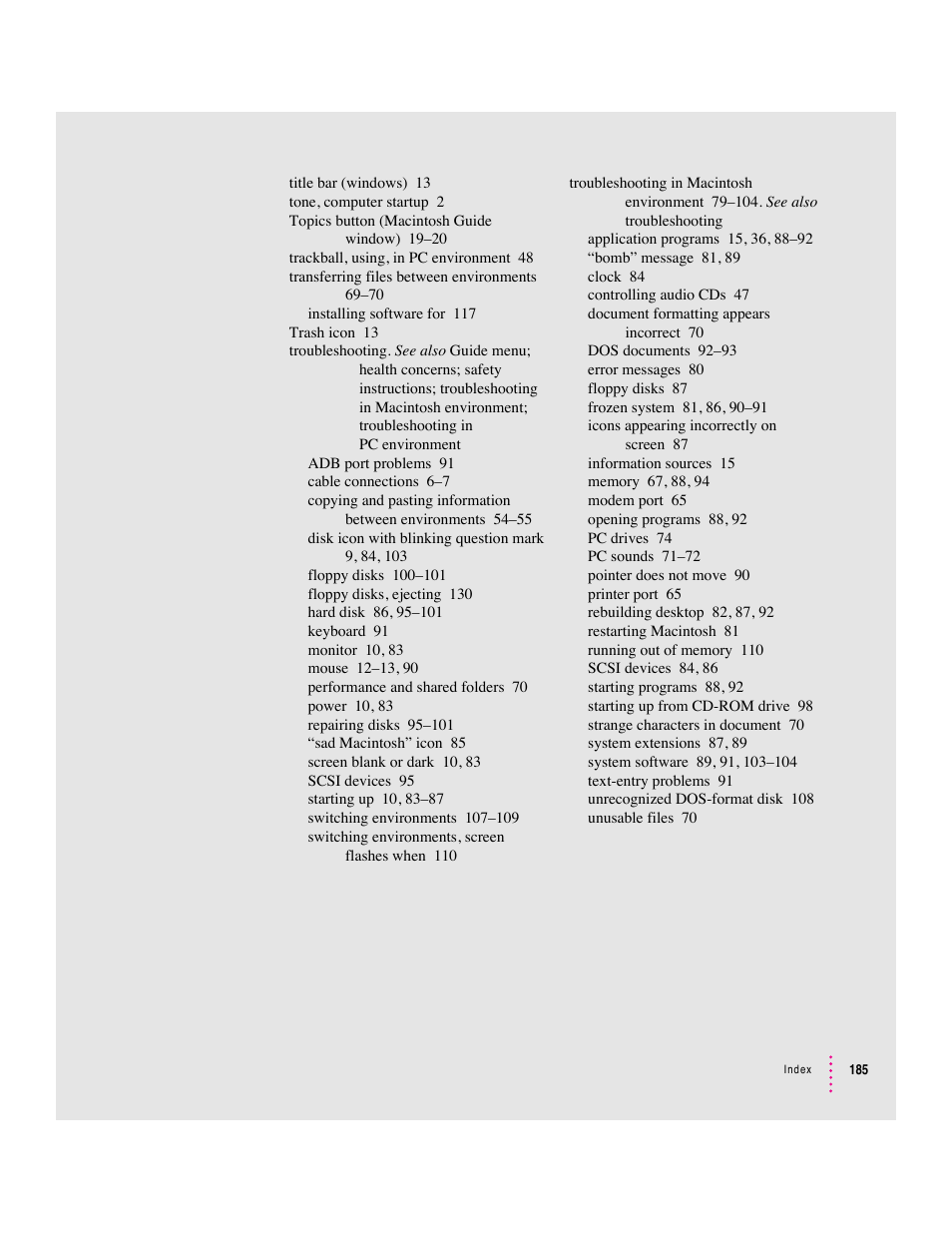 Apple Mac Performa 640 series User Manual | Page 193 / 196