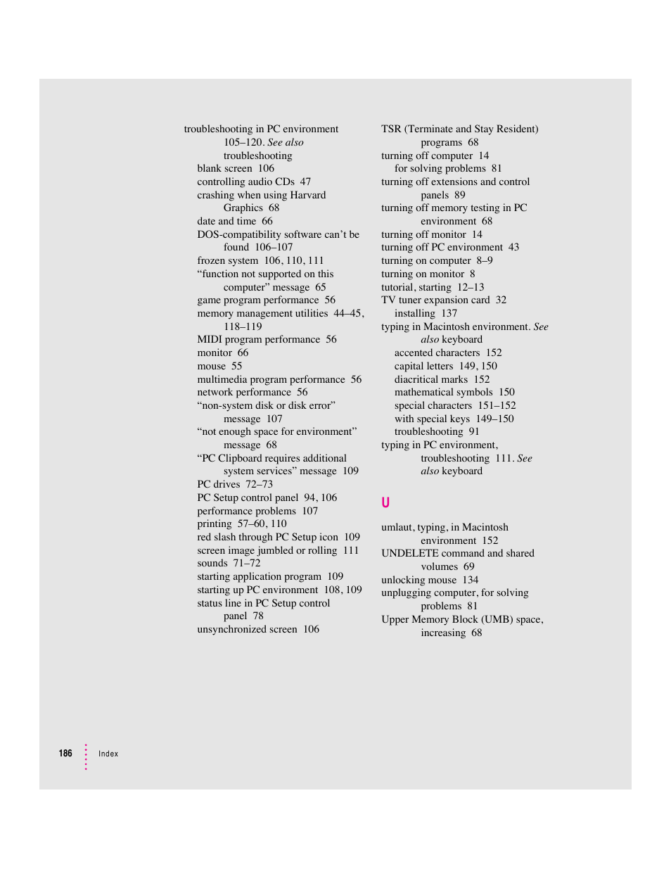 Apple Mac Performa 640 series User Manual | Page 194 / 196