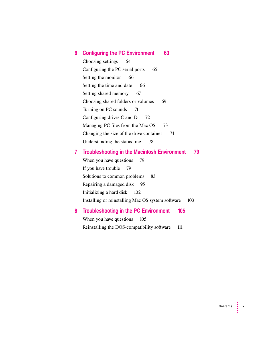 Apple Mac Performa 640 series User Manual | Page 5 / 196