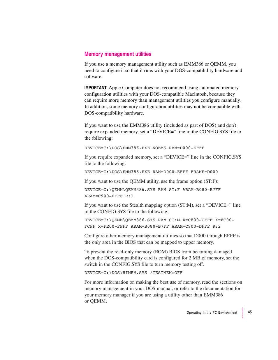 Apple Mac Performa 640 series User Manual | Page 54 / 196