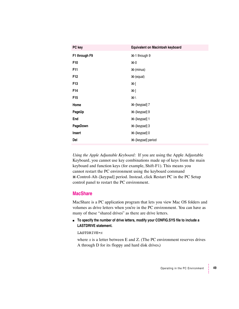 Macshare | Apple Mac Performa 640 series User Manual | Page 58 / 196