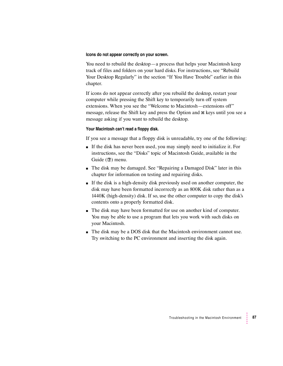 Apple Mac Performa 640 series User Manual | Page 95 / 196