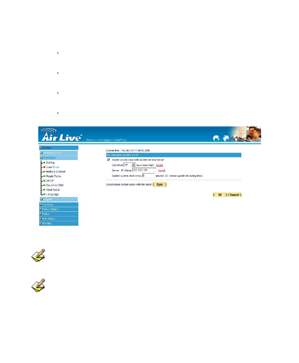 Date/time settings | AirLive RS-1200 User Manual | Page 22 / 234