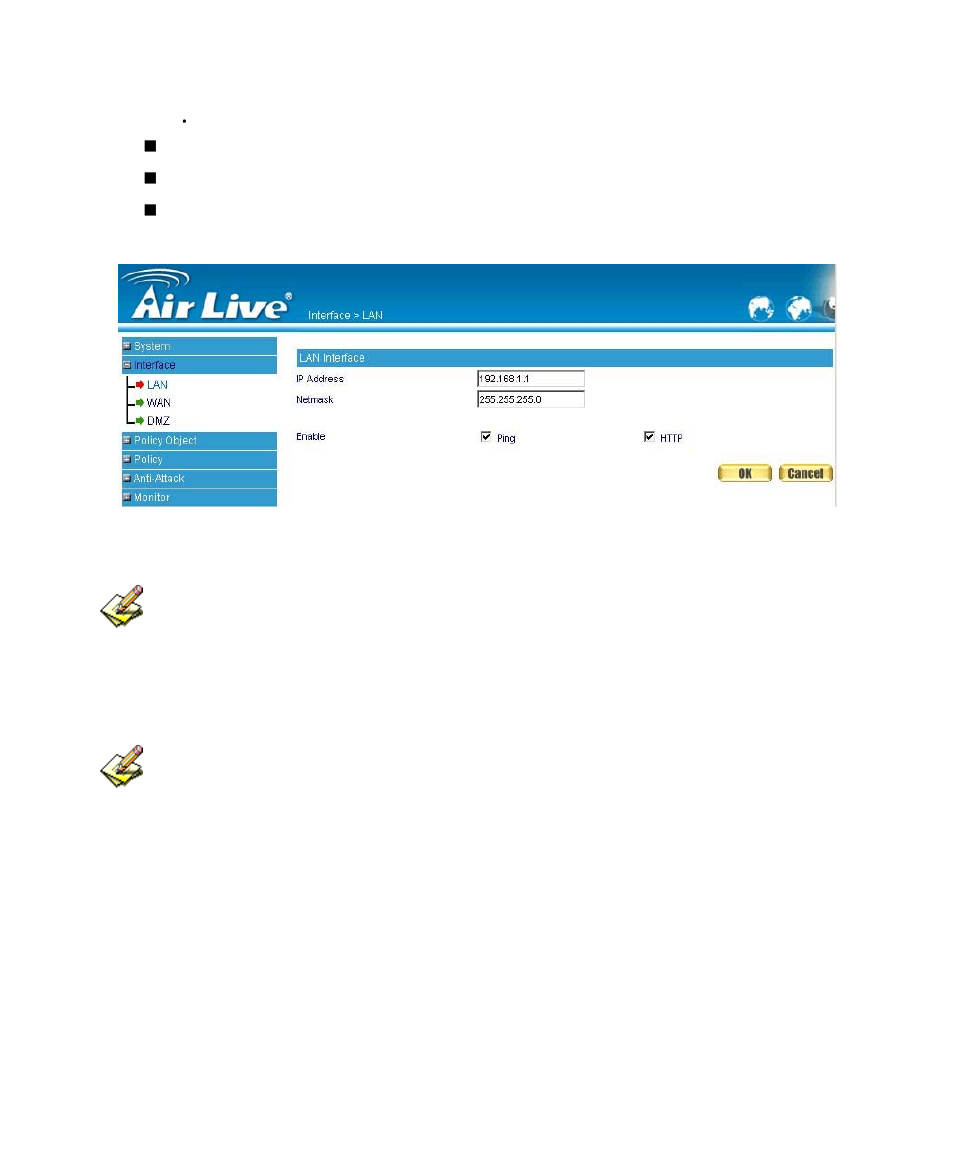 Modify lan interface settings | AirLive RS-1200 User Manual | Page 41 / 234