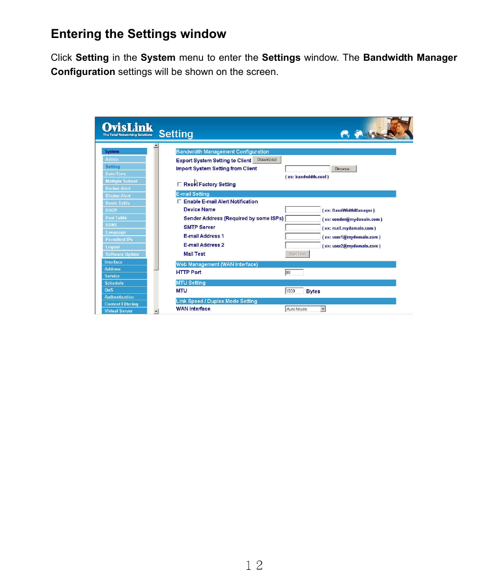 Entering the settings window | AirLive RS-2000 User Manual | Page 13 / 363