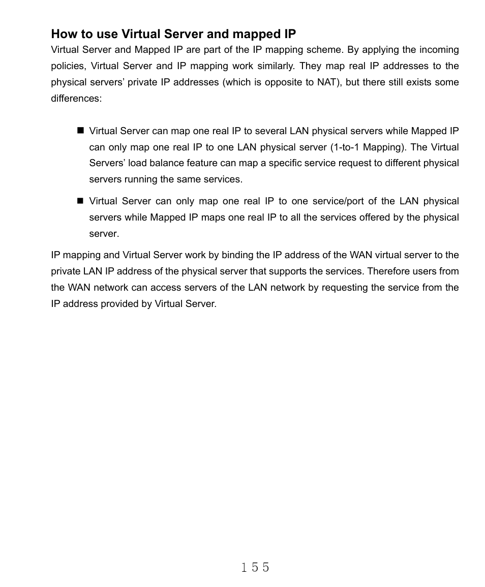 How to use virtual server and mapped ip | AirLive RS-2000 User Manual | Page 156 / 363