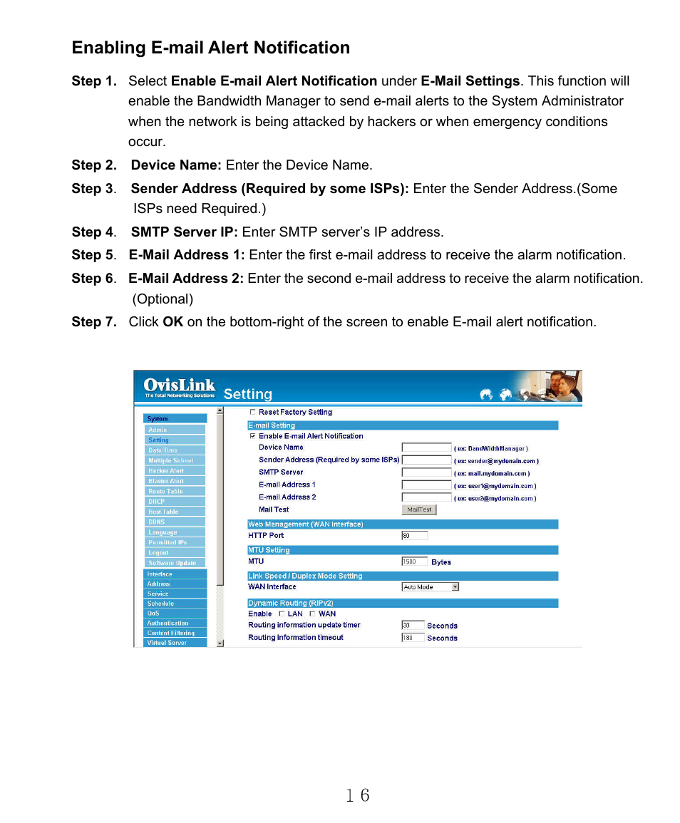 Enabling e-mail alert notification | AirLive RS-2000 User Manual | Page 17 / 363