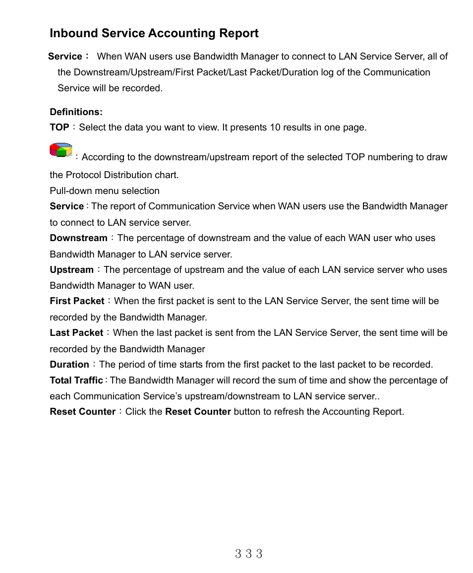 Inbound service accounting report | AirLive RS-2000 User Manual | Page 334 / 363