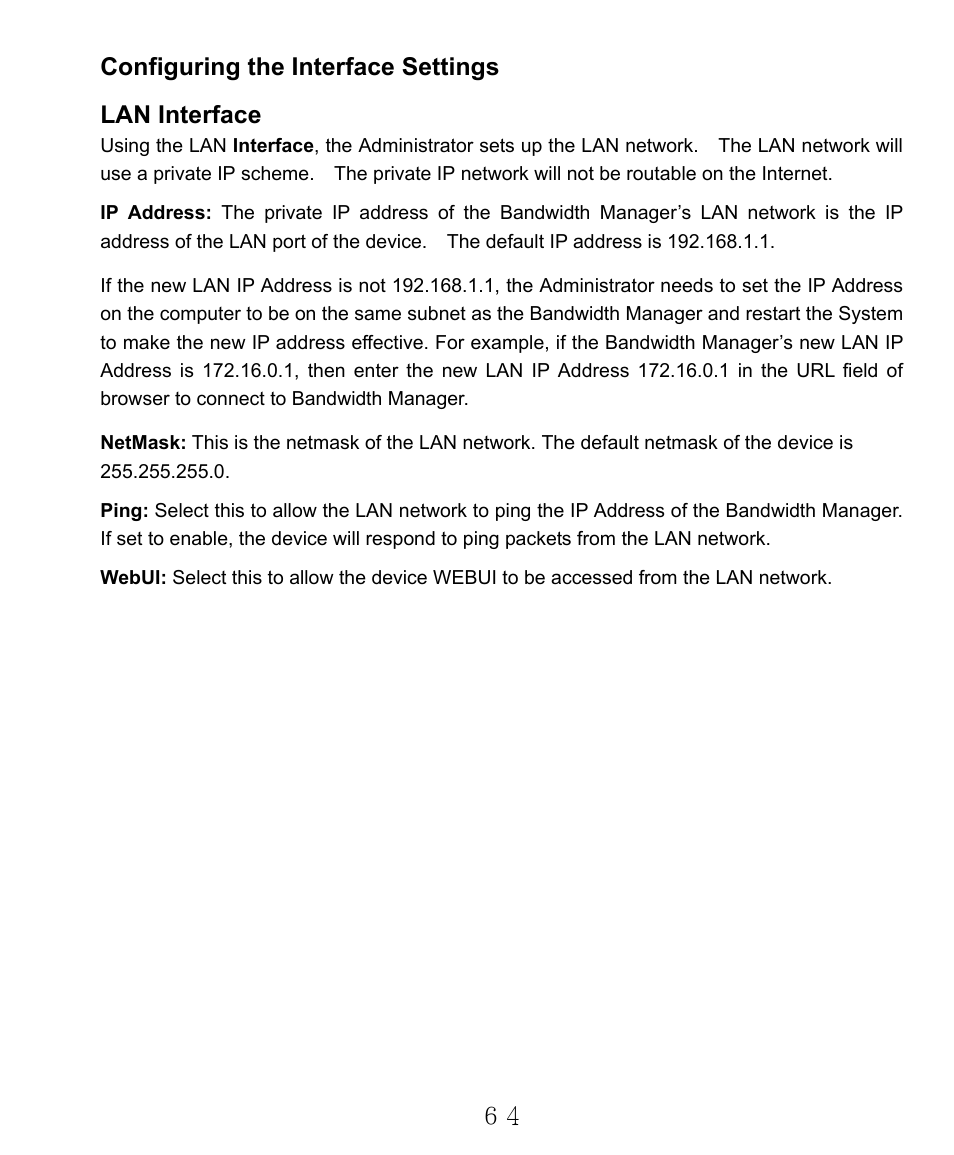 Configuring the interface settings lan interface | AirLive RS-2000 User Manual | Page 65 / 363